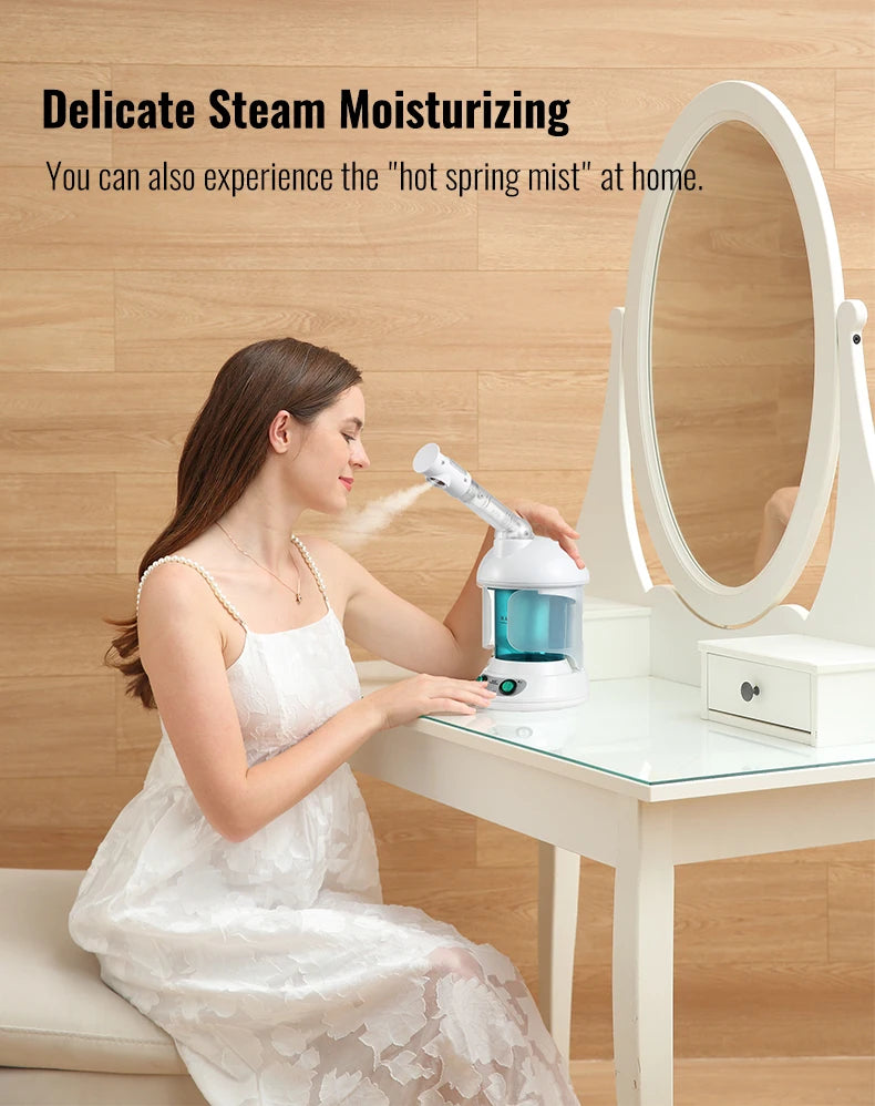 KSKIN Custom Hot Sale Face Mist Spray Portable Facial Steamer For Face Professional Ionic Facial Steamer