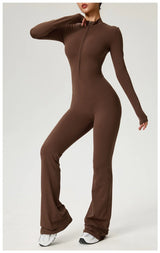 High-Performance Long Sleeve Yoga Jumpsuit