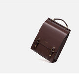 Cnoles Vintage Women's Leather Backpack Casual Shoulder Bag Travel Purse for Girls College School Book Bag