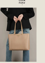 100% Genuine Leather Women's Bag Large Capacity Simple Fashion Cowhide Women Shoulder Bag Female Storage Handbag 2328