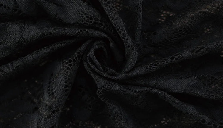 Elegant Lace One-Shoulder Mini Dress | Sheer Long Sleeve Streetwear