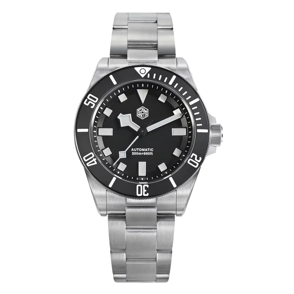 San Martin New SN0121T Titanium Diving Watch PT5000/ST2130 Automatic Movement Watch Waterproof 300m Watch Watches for Men