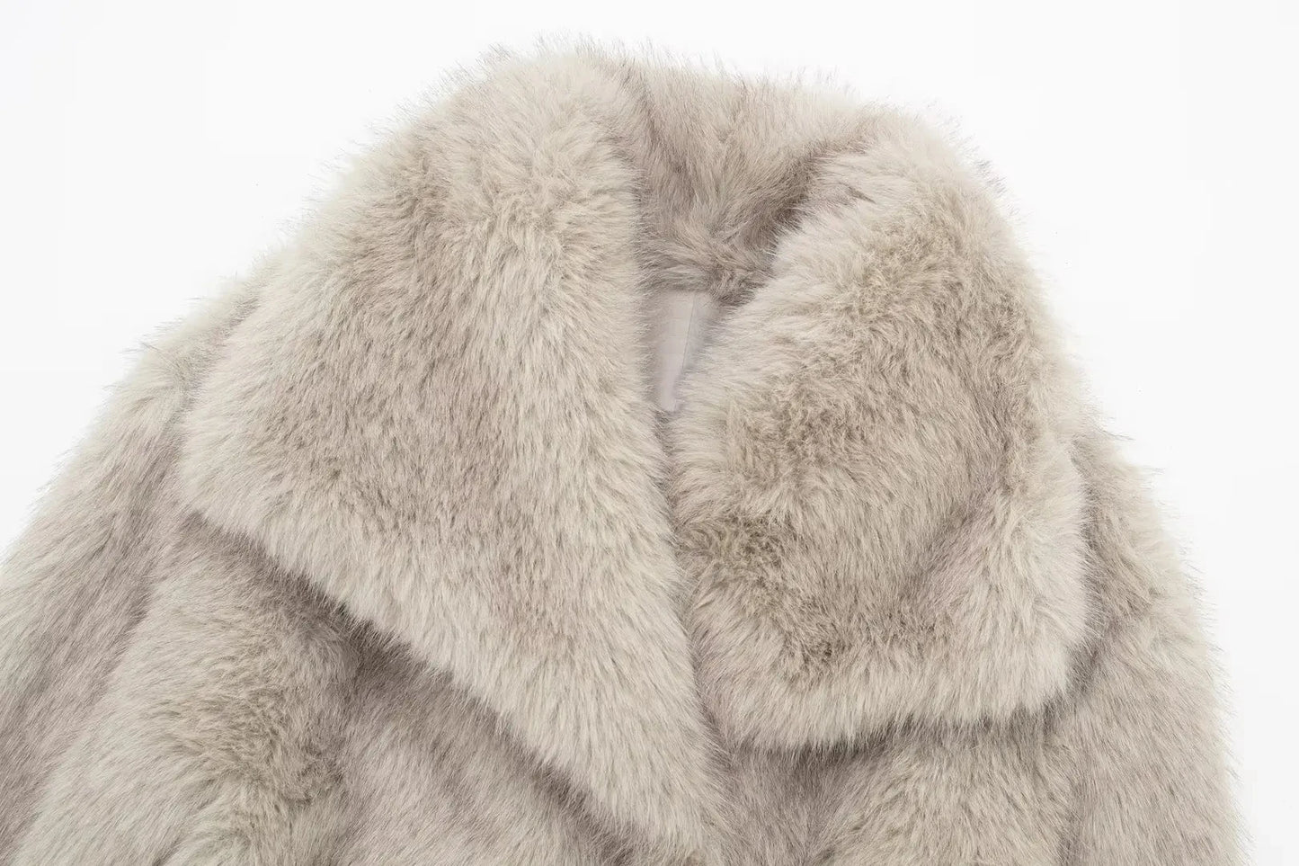 Chic Faux Fur Cropped Jacket