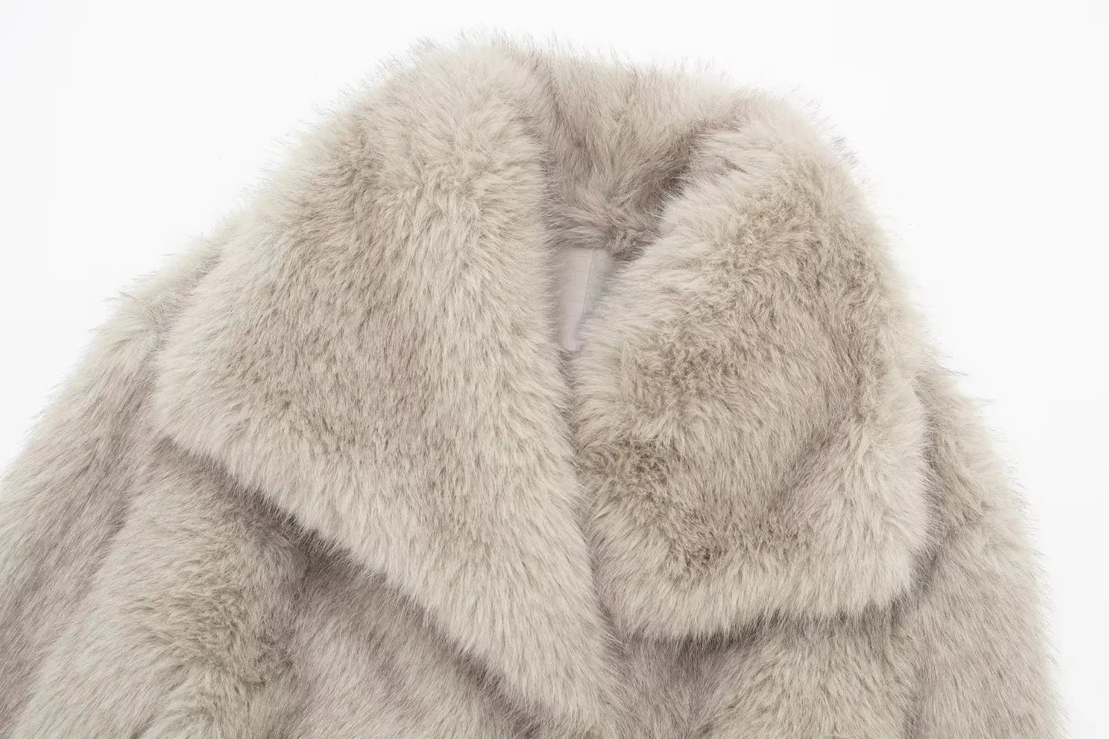 Chic Faux Fur Cropped Jacket