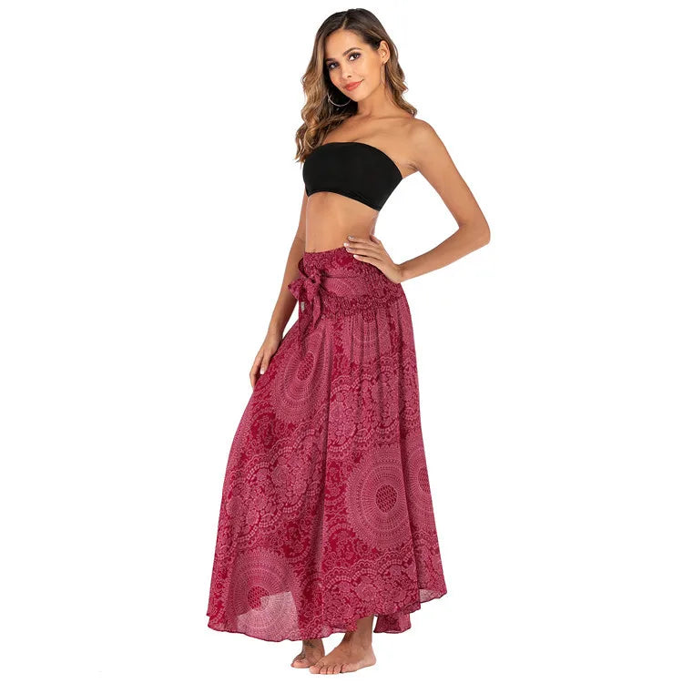 Boho Maxi Skirt – Flowy Ankle-Length Summer Skirt for Women
