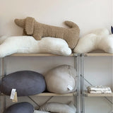 2025 Cartoon Animal Dachshund Pillow Plush Sausage-shaped Pillow Cute Cushion Nap Pillow Lumbar Pillow Bedroom Neck Pillow