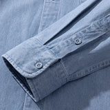 Classic Black Denim Shirt Men's Autumn New Fashion Loose Korean Casual Long-sleeved Jean Shirts Comfortable Male Clothes