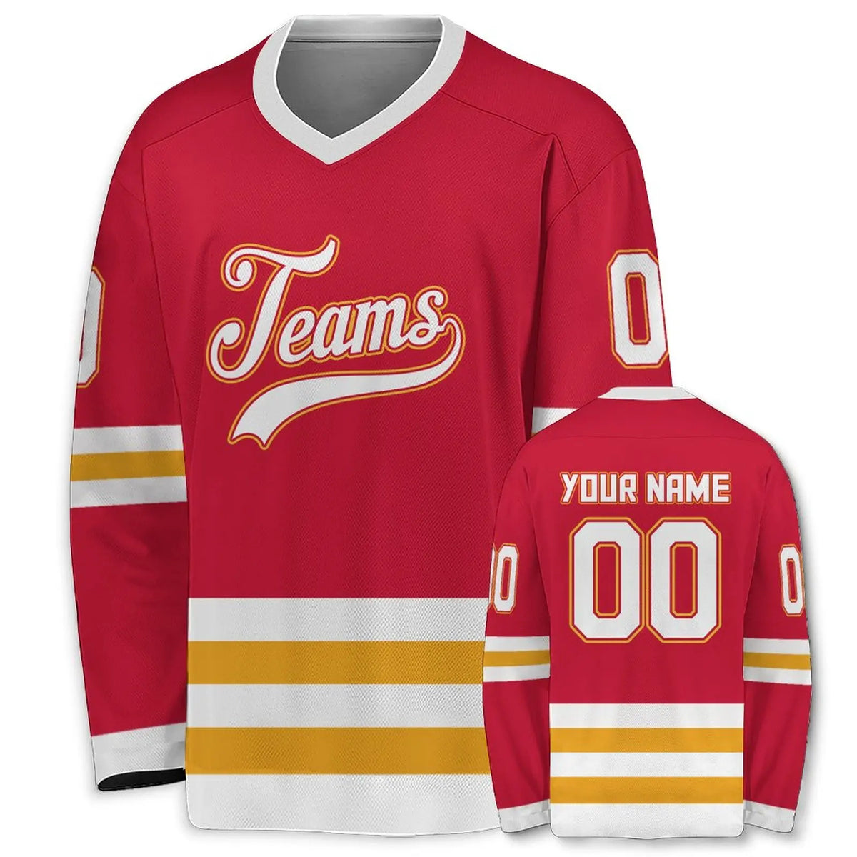 Custom Hockey Jersey with Personalized Name & Number