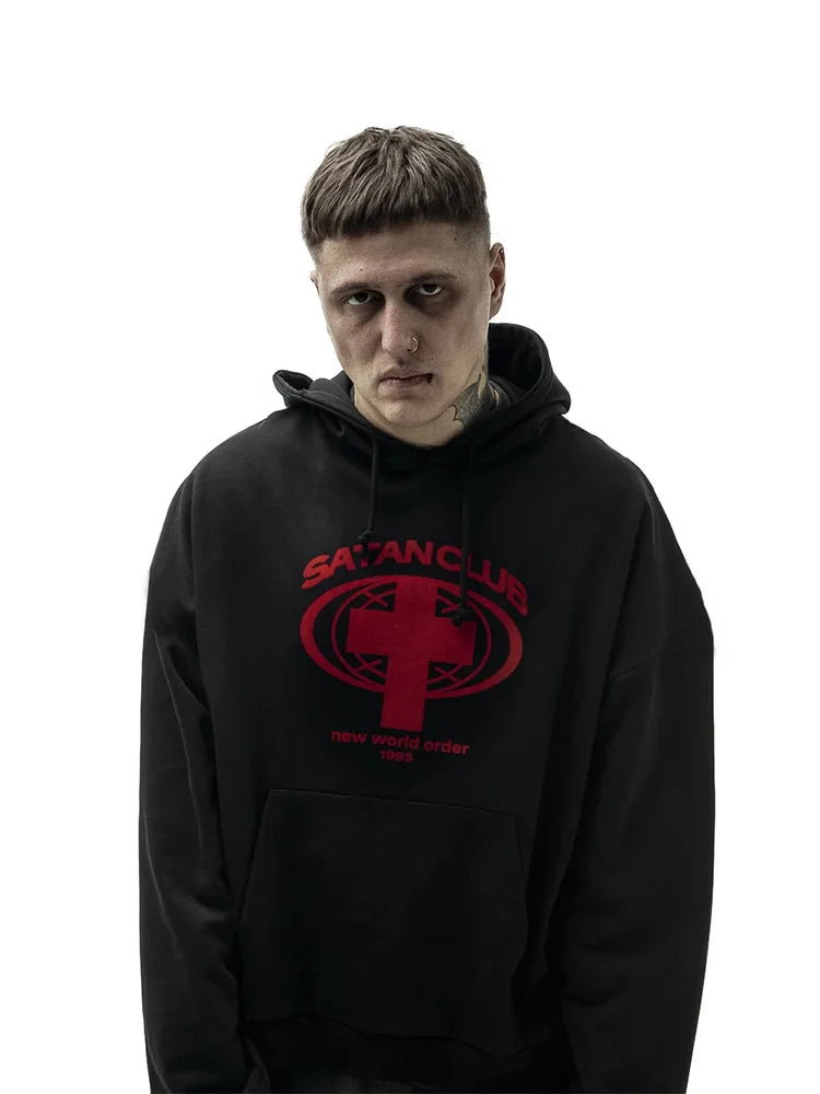 Men's Oversized Graphic Cotton Hoodie