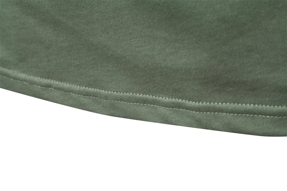 AIOPESON Embroidered Cotton Polo Shirt for Men