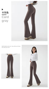 Women's High Waist Stretch Flared Pants