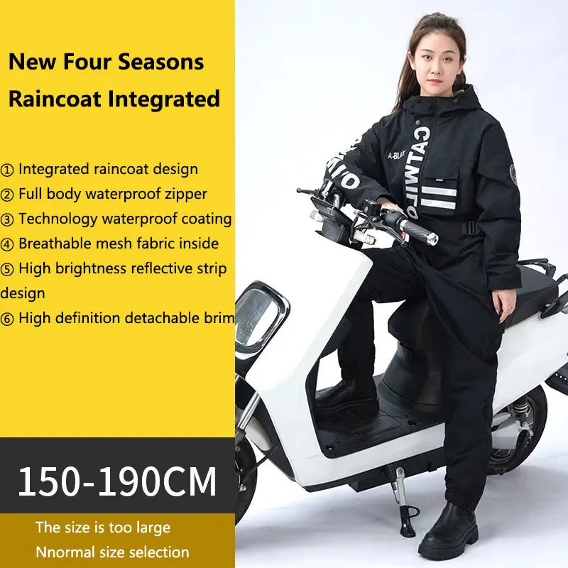 Unisex Waterproof Riding Jumpsuit Raincoat
