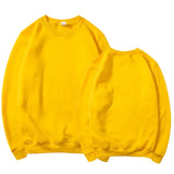 Korean Fashion Men's Round Neck Sweatshirts Autumn Long Sleeves Vacation Pullovers Tops Casual Popular Man Solid Sweat Shirts