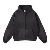 Men’s Oversized Tie-Dye Fleece Zip-Up Hoodie