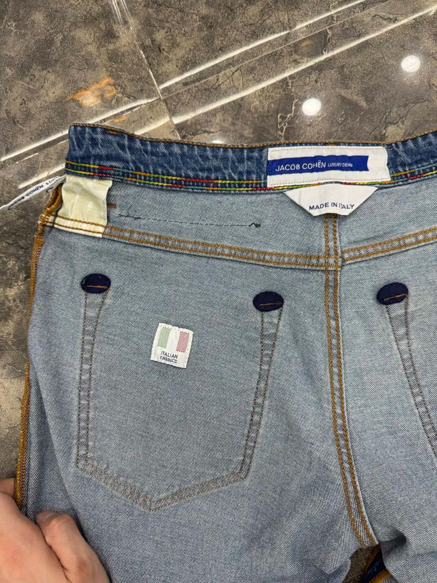 Men's Slim Straight Embroidered Jeans – Spring/Summer