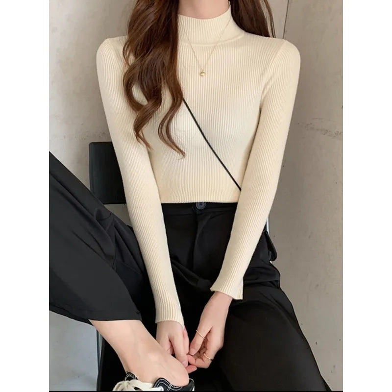 Women's Mock Neck Knit Sweater