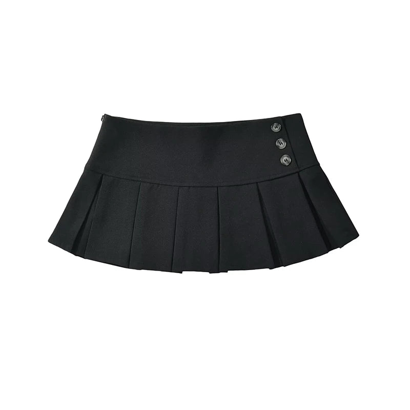 Women's Retro Pleated Mini Skirt