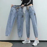 Women's High-Waist Cargo Jeans – Relaxed Straight Leg