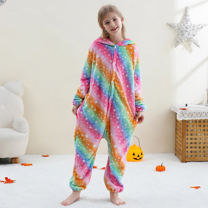 Kids' Capybara Flannel Onesie