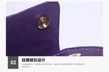 KEXIMA Crocodile Embossed Leather Round Shoulder Bag