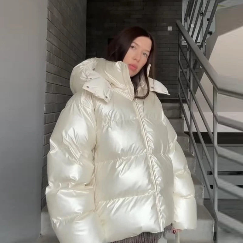 Women’s Hooded Puffy Cotton Jacket