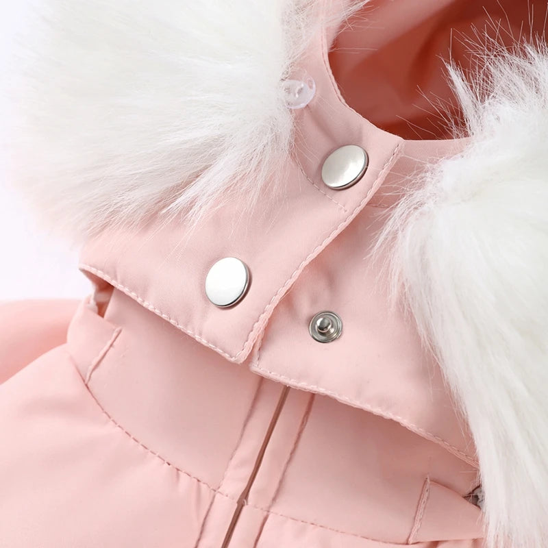 Slim-Fit Hooded Winter Ski Romper