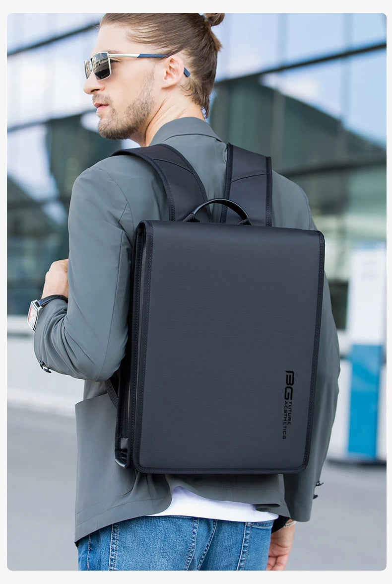 BANGE New Business Backpack Men's Anti-Theft Computer Bag Big Capacity 14.1 Inch Laptop Bagpack Men Elegant Waterproof