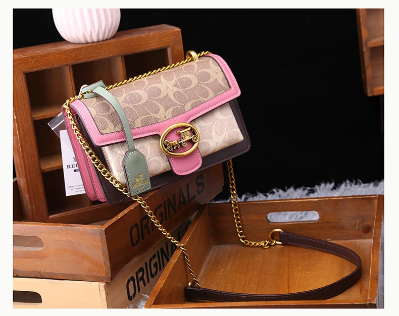 Color-Contrast Designer Crossbody Bag