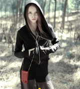 Harajuku Streetwear Zippered Cloak Hoodie