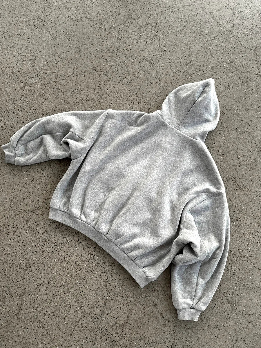 Reversible Oversized Plaid-Lined Hoodie