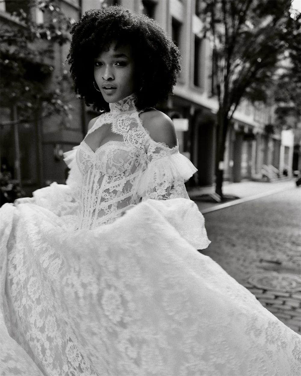 Kyoto Customized Lace Embroidery Two-piece A-line Wedding Dress Detachable Long Sleeves vestidos de novia Luxurious Formal 2025