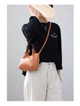Women Real Leather Crossbody Bags Luxury Small Size Cute Handbag Soft Shoulder Bag 2024 New Arrival Designer Style