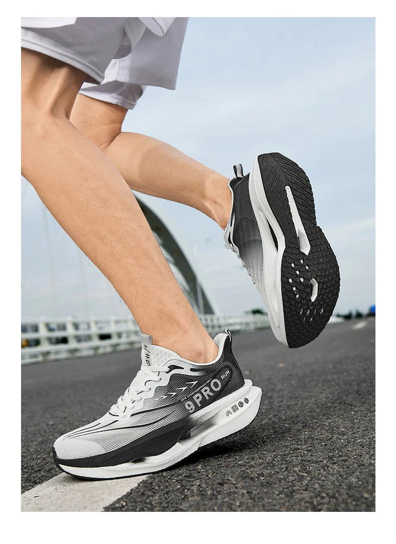 Carbon Board Marathon Running Shoes Men Comfortable Athletic Women's Sneakers Breathable Walking Basketball Sneakers Men