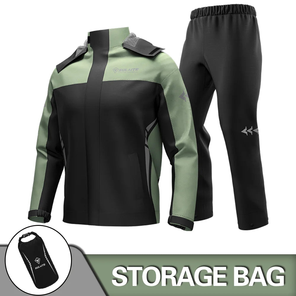 HEROBIKER Waterproof Motorcycle Rain Suit for Men & Women