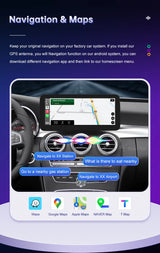 Linux CarPlay Screen for Mercedes-Benz W205 GLC V-Class | Wireless Android Auto