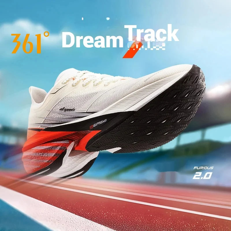 361 Degrees Furious 2.0 Men Women Running Sports Shoes Carbon Plate Racing Marathon Rebound Cushioning Male Sneakers 672432201