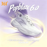 361 Degrees PopBlaze 6.0 Unisex Running Shoes Lightweight Wear-resistant Comfort Shock-absorbing Soft Soled Sneakers 672622201