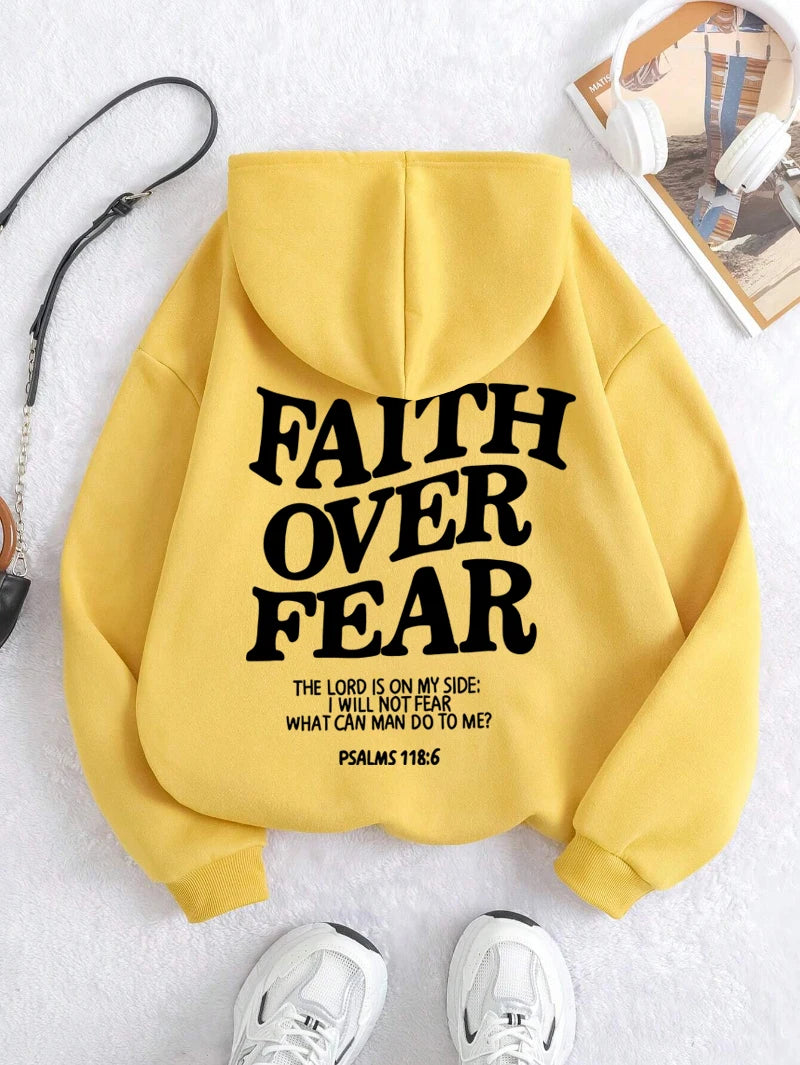 Faith Over Fear Fleece Hoodie