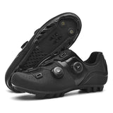 2026 MTB Cycling Sneaker Men A5 Leather Self-Locking Cleat Spd Road Bike Shoes Women Flat Trail Train Mountain Bicycle Shoes