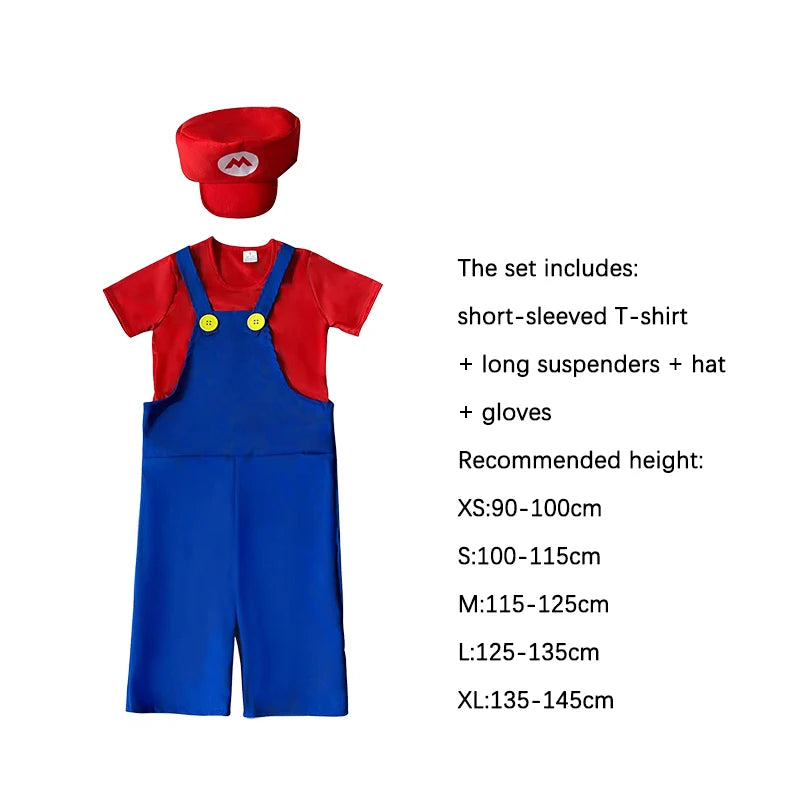 Mario & Luigi Costume Set for Men and Kids