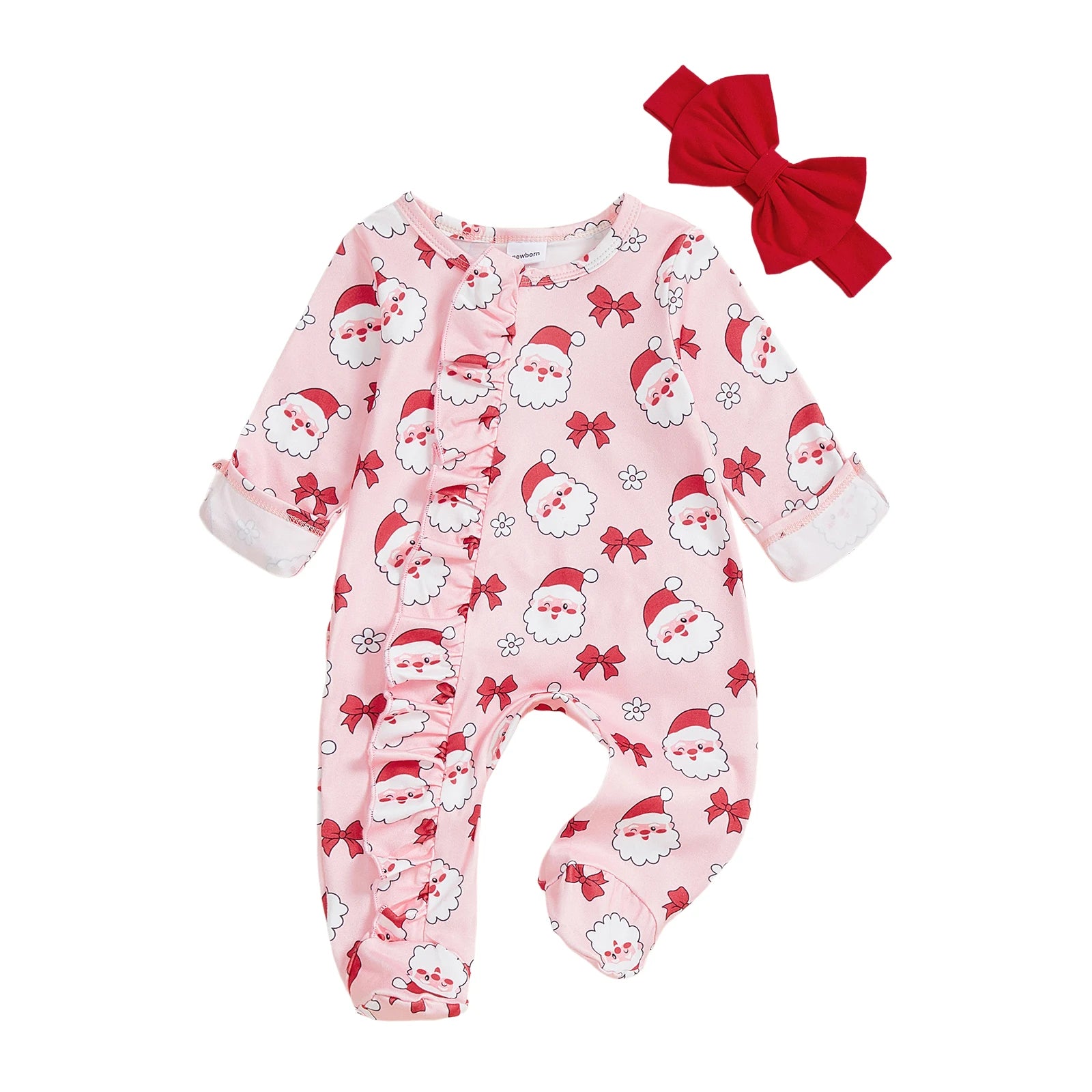 Baby Reindeer Christmas Romper Set