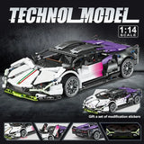 Creative DIY Racing Car Model Building Bricks Kit Advanced MOC Construction Toys for Adults Boys Girls Holiday Gift Idea