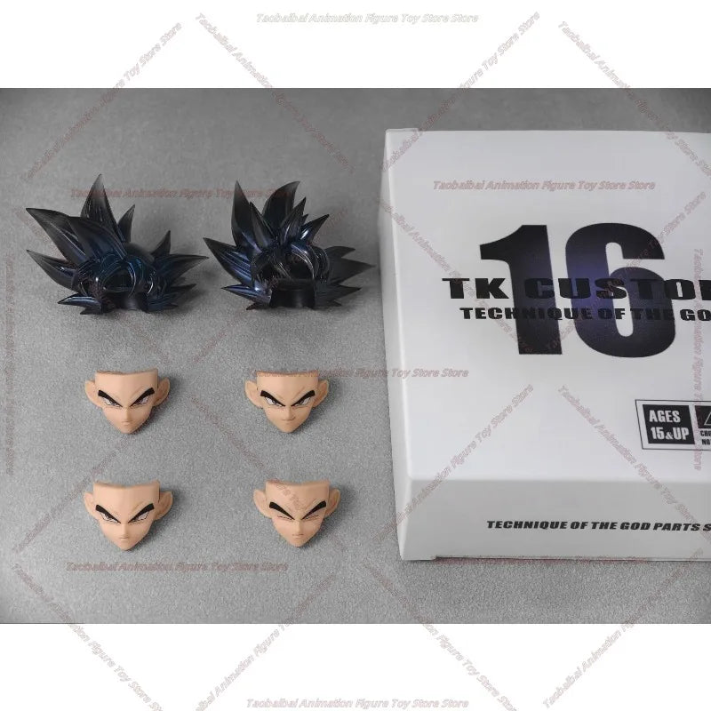 TKCUSTOM TK TK013 TK014 TK015 K016 Dragon Ball SHF Ultra Instinct Son Goku 3.0 Heads Custom Headsculpt Set Action Figures Toys