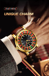 LIGE Men's Rotating Dial Quartz Watch — Luminous, Waterproof, Creative Design