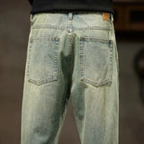 Men’s Retro Relaxed-Fit Cotton Harem Jeans