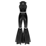 Women's 70s Disco Sequin Jumpsuit – Retro Bell-Bottom