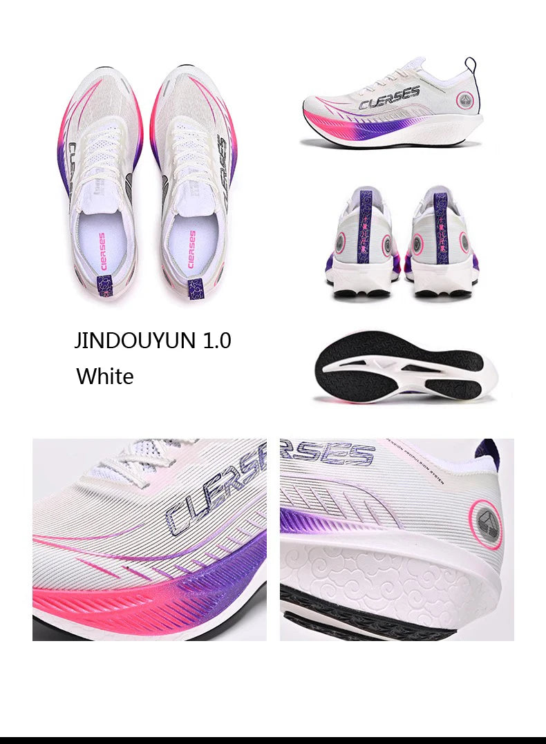 CIERSES JINDOUYUN 1.0 Professional Running Shoes for Men 2024 Full Palm Carbon Marathon road sports shoes 2421-8