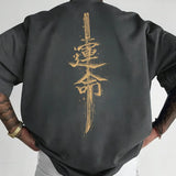 Men's Japanese Samurai Printed Pure Cotton T-Shirt