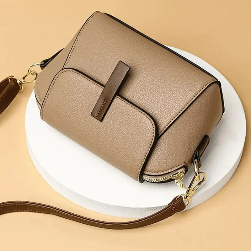 Women Solid Color PU Flap Crossbody Shoulder Bag Casual Daily Wear Versatile Fashion Handbag For Outdoor