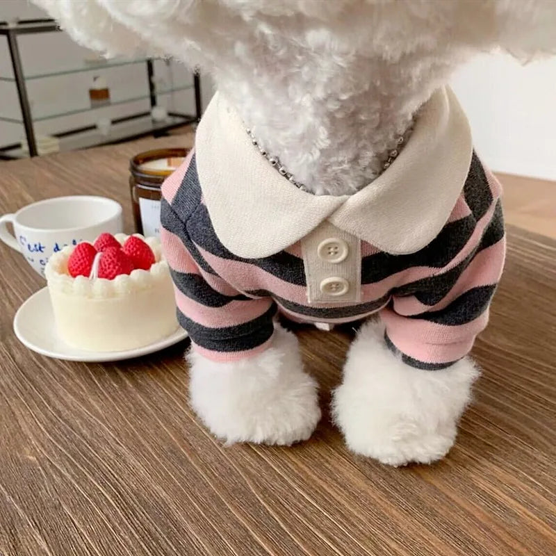 Breathable Cotton Polo Shirt for Dogs | Yorkie & Chihuahua